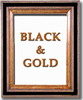 Black and Gold Embossed